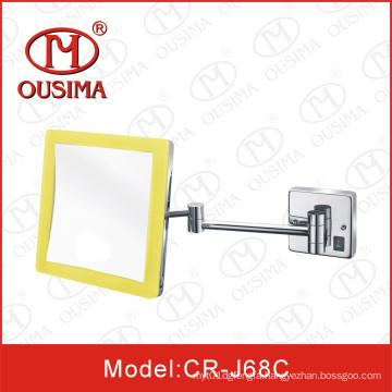 Wall Mounted Bathroom Square Shape Makeup Mirror with LED Light